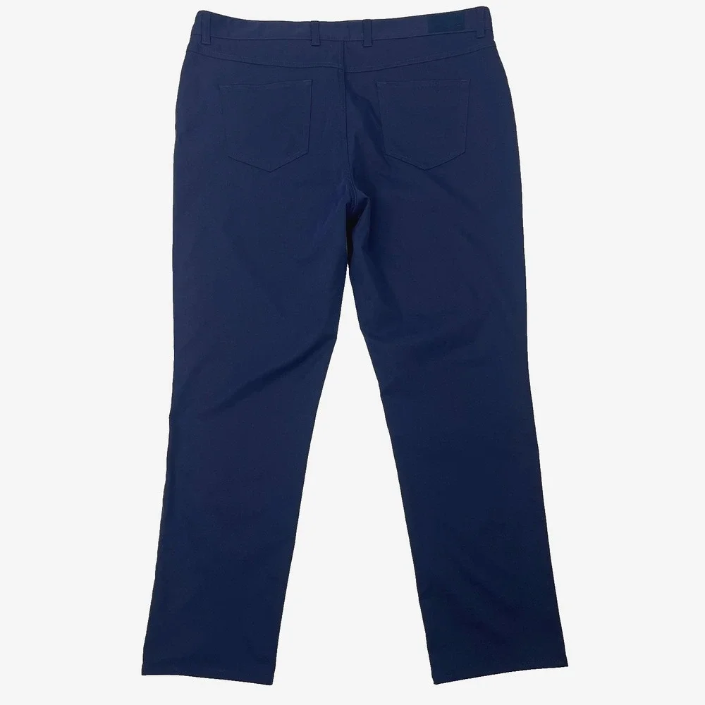 Peter Millar Performance Five Pocket Pant EB66 40x30 Navy Blue Classic Fit